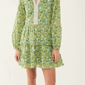 Roller Rabbit Green Floral Dress